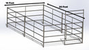 Two 10X20 Side by Side Stall Kit (5 Rail)-2