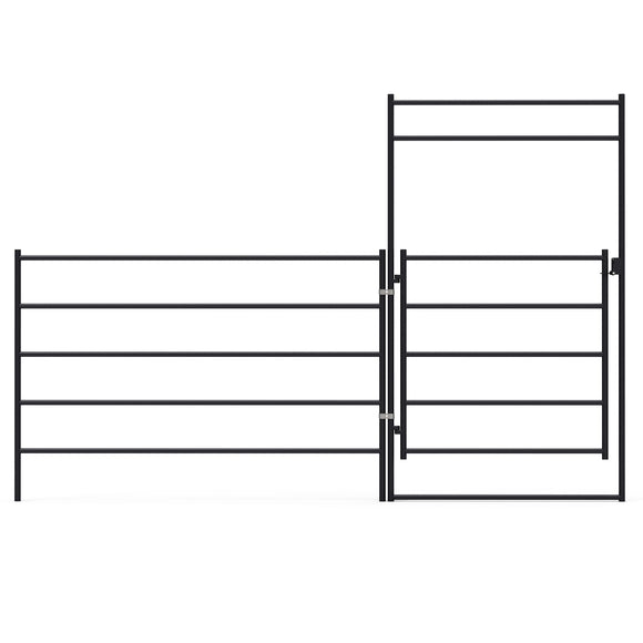 Panel Gate With Posts 12ft panel gate combo for horse corrals