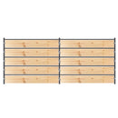 Premium 12x5 Horse Corral Panel + WOOD INSERT CLAMPS (5 Rail) 1-5/8" 14 Gauge-1