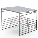 12x12 Horse Shelter Kit | Sloped Roof | Powder-Coated-4