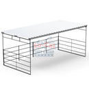 12x24 Horse Shelter Shade Cover Kit |Flat Roof | (4-Rail)-3