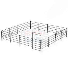 24x24 Horse Stall Kit (5-Rail)