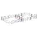 Two 24x24 Horse Stalls Side-by-Side (5-rail)-1