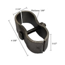 1-5/8" Bare Metal Panel Clamp for 1-5/8" Post - Rustic-2