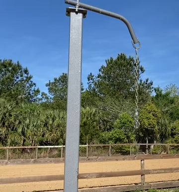 12ft Patience Pole 4x4 Square Tubing (11-Gauge) Powder Coated Dapple Grey