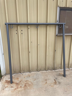 Buy powder-coat-dapple-grey Hitching Post 6ft Wide x 6ft Tall 2-3/8" (No Shoe)