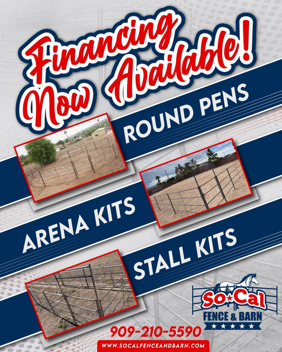 Mare Motel with (10) 12x24 Stalls and 12ft Breezeway 5-Rail