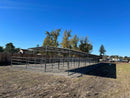 Mare Motel Shed Row with (4) 12x24 Stalls and 12ft Breezeway 4-Rail FULLY COVERED-5