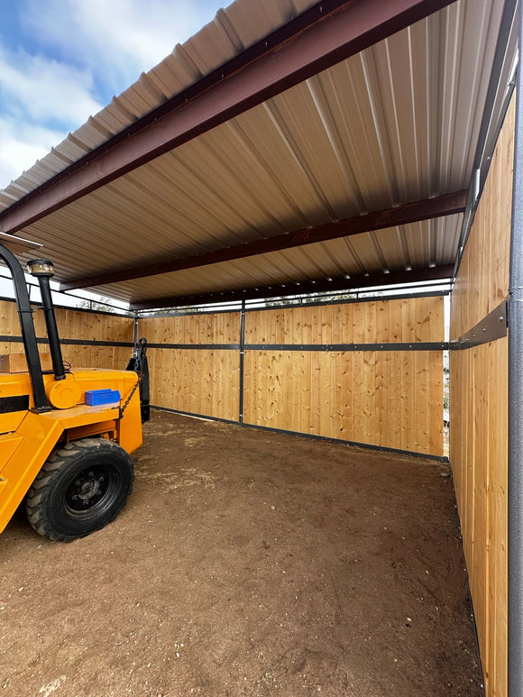 12x24 Loafing Shed (3 Walls) Wood Not Included