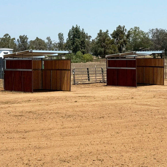 12x12 Loafing Shed (3 Walls) Wood Not Included