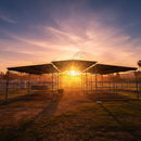 Mare Motel with (4) 12x24 Stalls and 12ft Breezeway 4-Rail *LIMITED TIME SALE ON THIS MOTEL ONLY*-2