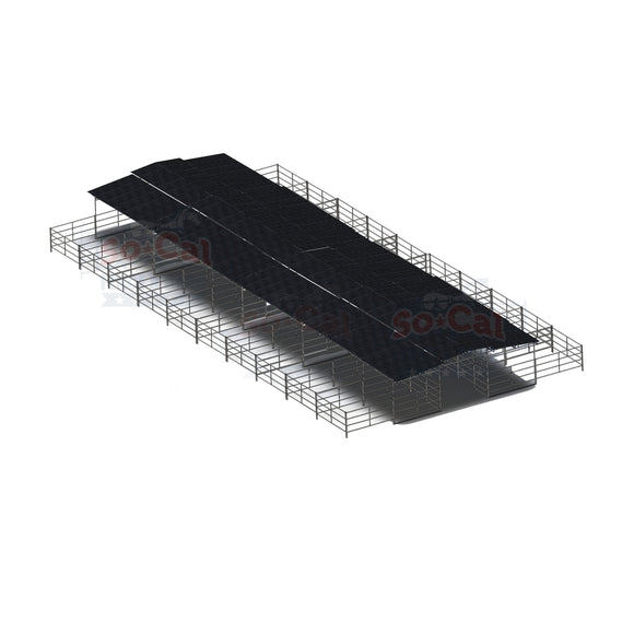 Mare Motel with (26) 12x24 Stalls and 12ft Breezeway 4-Rail