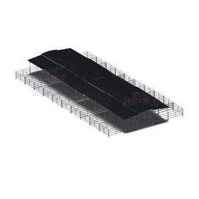 Mare Motel with (20) 12x24 Stalls and 12ft Breezeway 4-Rail