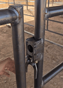 Mare Motel with (4) 12x24 Stalls FULLY COVERED and 12ft Breezeway 5-Rail WOOD INSERTABLE-7