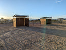 12x12 Loafing Shed (3 Walls) Wood Not Included-6
