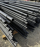 stack of powder coated continuous fence panels