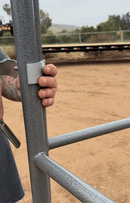 Mare Motel with (4) 12x24 Stalls FULLY COVERED and 12ft Breezeway 5-Rail WOOD INSERTABLE-6