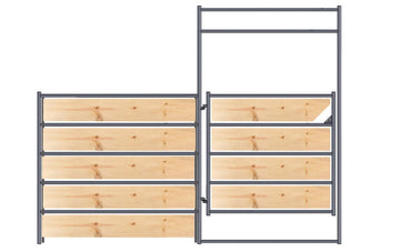 Panel Gate Combo 10ft 5-Rail WOOD INSERTABLE