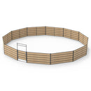 50ft Wood Round Pen Kit With Wooden Panels & Bow Gate (Wood NOT Included)-2