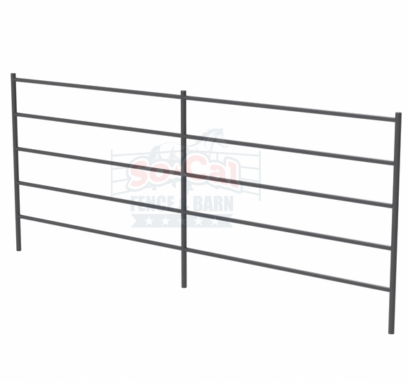 Premium 12x5 Horse Corral Panel (5 Rail) 1-5/8" 14 Gauge
