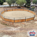 Signature Series Wooden Round Pen With 10ft Swing Gate - Wood Not Included-5