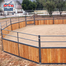 Signature Series Wooden Round Pen With 10ft Swing Gate - Wood Not Included-9