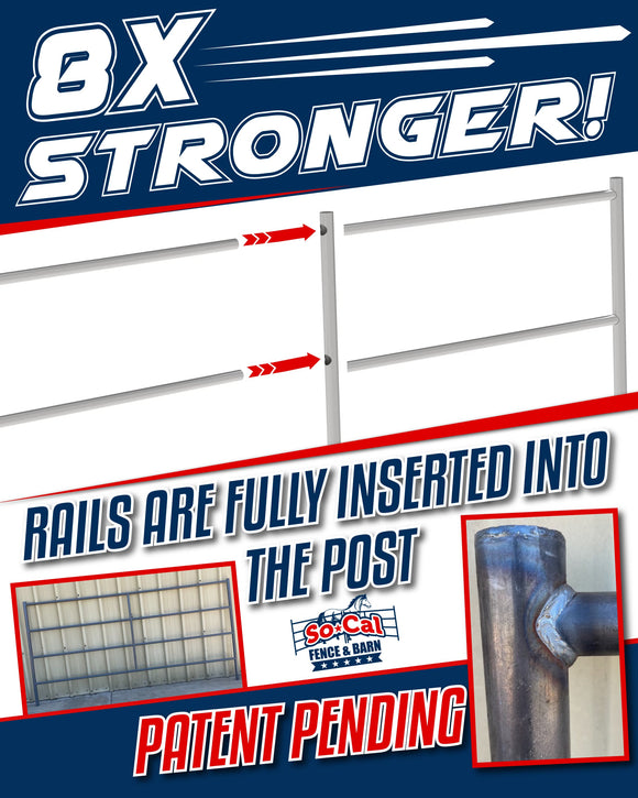 50ft Round Pen (5-Rail) 14-Gauge Steel