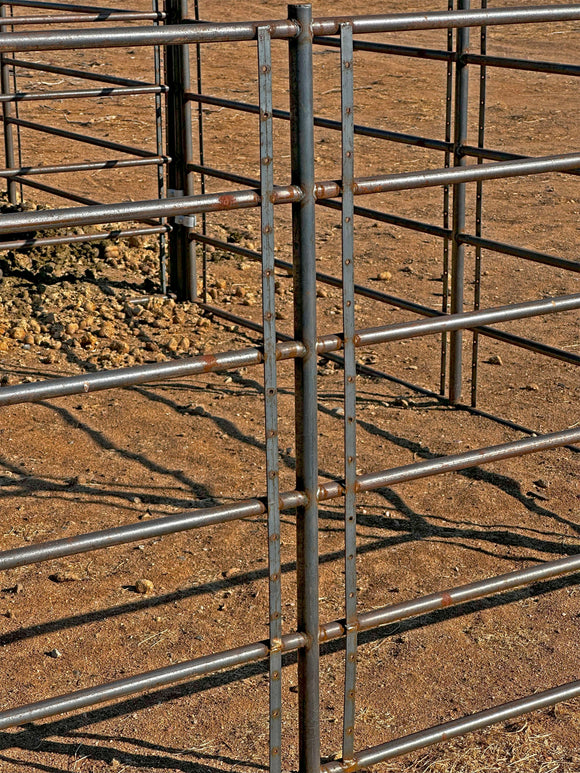 Premium 12x5 Horse Corral Panel WOOD INSERTABLE (5 Rail) 1-5/8" 14 Gauge