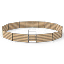 50ft Wood Round Pen Kit With Wooden Panels & Bow Gate (Wood NOT Included)-1