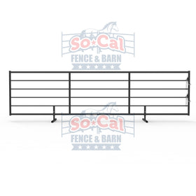 20ft Cattle Livestock Panels 2-3/8" 14 Gauge - Freestanding with Detachable Feet - 0