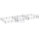 Three 24x24 Horse Stalls Side-by-Side (4-rail)-1